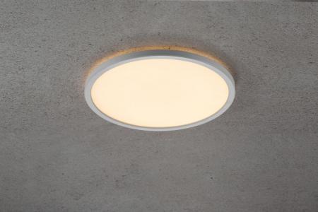 Nordlux Ultraflache puristische runde Deckenleuchte 29cm dimmbar für modernes Wohnen